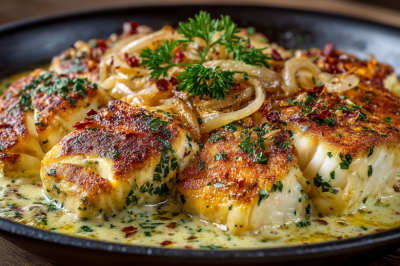 Минтай в сметане с луком и чесноком &mdash; новый хит на моем столе. Семга и рядом не стояла