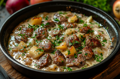 Заливаю печень сметаной &mdash; и на огонь. Очень вкусный и бюджетный рецепт на каждый день