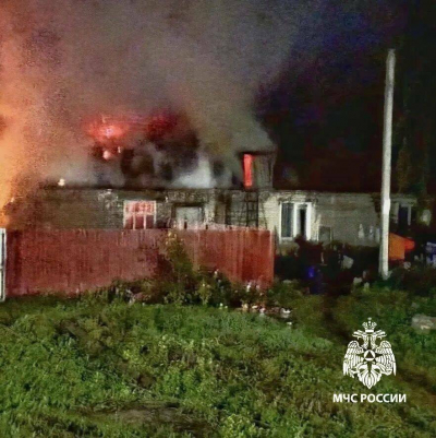 В Татарстане мужчина погиб на пожаре в частном доме на две семьи