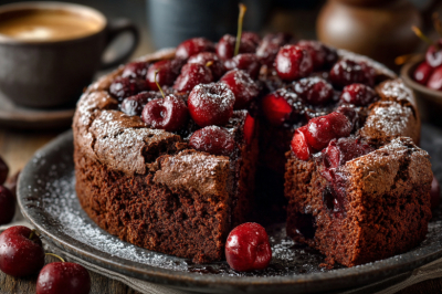 Долго искал идеальный шоколадный кекс и наконец нашел. Масло, какао, вишня &mdash; все, что надо для счастья. Трещинки сверху &mdash; моя слабость